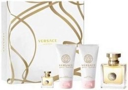 Духи, Парфюмерия, косметика Versace Pour Femme White - Набор (edp/50ml + edp/5ml + b/lot/50ml + sh/gel/50ml)