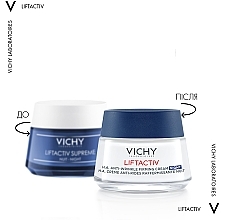 Нічний розгладжувальний крем з гіалуроновою кислотою для корекції зморшок шкіри обличчя - Vichy LiftActiv H. A. — фото N3