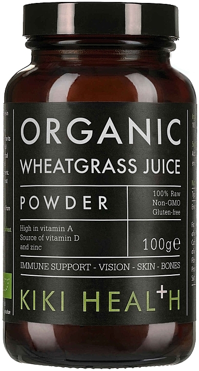 Органический порошок сока ростков пшеницы - Kiki Health Organic Wheatgrass Juice Powder — фото N1