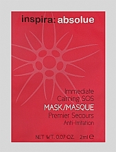 Парфумерія, косметика Заспокійлива SOS-маска для обличчя - Inspira:cosmetics Inspira:absolue Immediate Calming SOS Mask (пробник)
