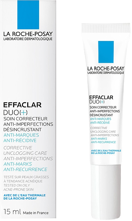 ПОДАРУНОК! Комплексний корегуючий  засіб з антирецидивною  дією для догляду за  жирною, проблемною шкірою - La Roche-Posay Effaclar Duo + — фото N1