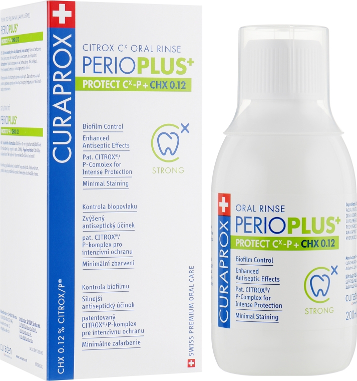 Ополаскиватель для полости рта, 0,12% хлоргексидина - Curaprox Perio Plus+
