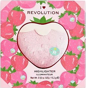 Запеченный хайлайтер - I Heart Revolution Tasty 3D Strawberry Highlighter — фото N1