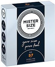 Парфумерія, косметика Презервативи латексні, розмір 57, 3 шт. - Mister Size Extra Fine Condoms