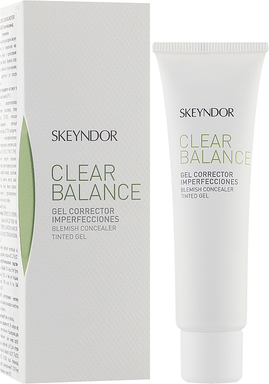 Маскуючий лікувальний гель від почервонінь SPF15 - Skeyndor Clear Balance Blemish Concealer Tinted Gel — фото N2