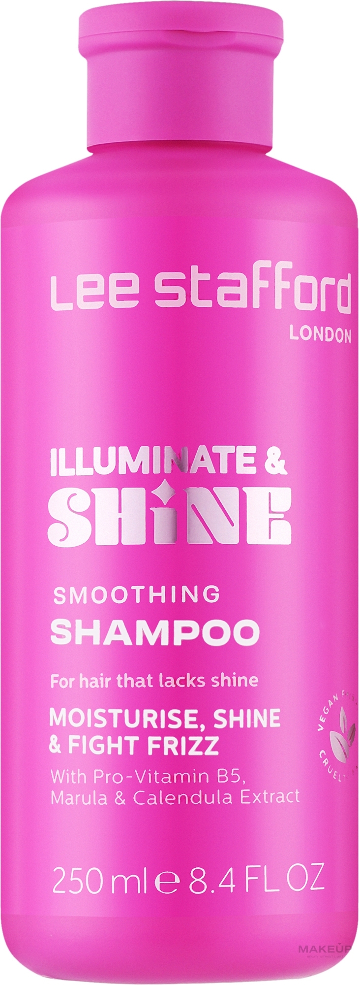 Разглаживающий шампунь для волос - Lee Stafford Illuminate & Shine Smoothing Shampoo — фото 250ml