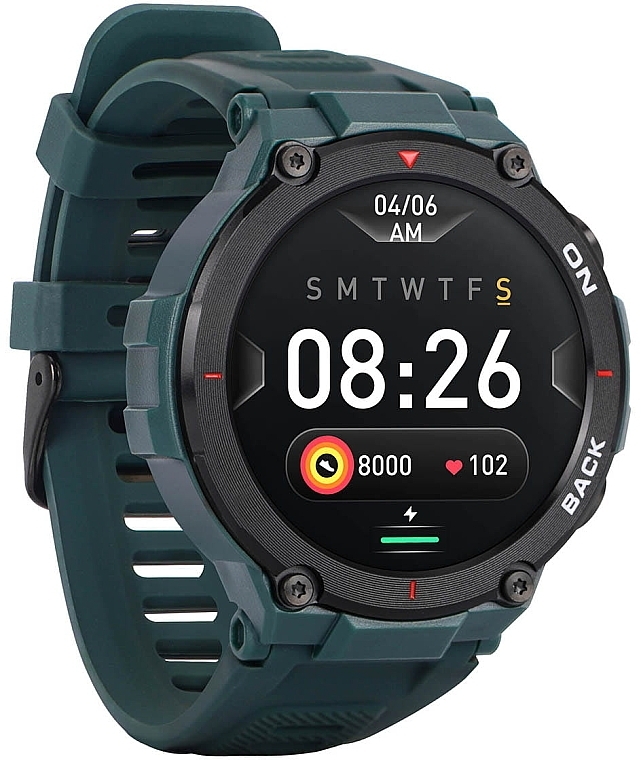 Смартгодинник для чоловіків, зелений - Garett Smartwatch GRS — фото N3