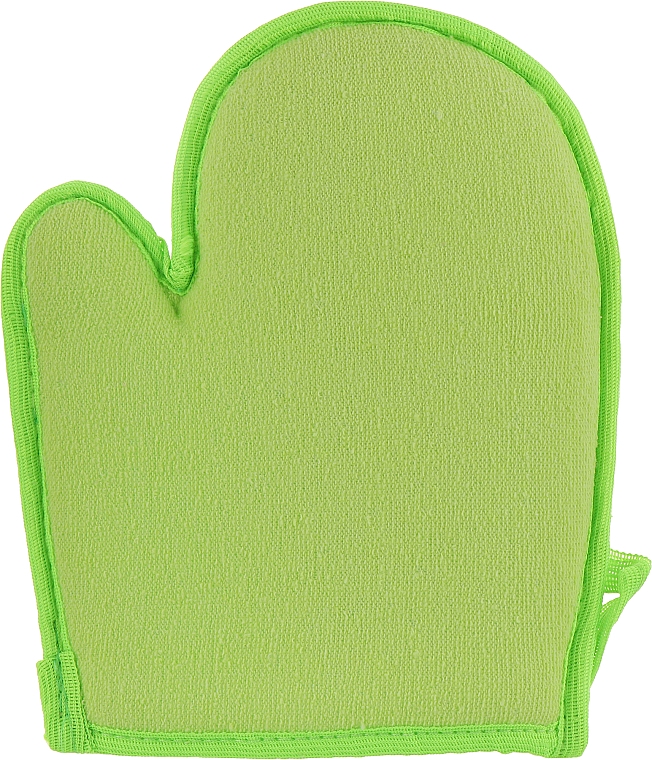 Мочалка-рукавичка з люфи, зелена - Soap Stories — фото N2