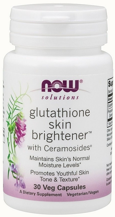 Освітлювач для шкіри з глутатіоном - NOW Foods Solutions Glutathione Skin Brightene — фото N1