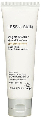 Мінеральний сонцезахисний крем - Holika Holika Less On Skin Vegan Shield Mineral Sun Cream SPF50+ PA++++ — фото N1