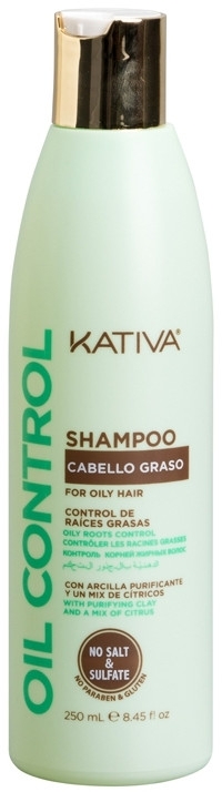 Шампунь для жирного волосся - Kativa Oil Control Shampoo — фото N2