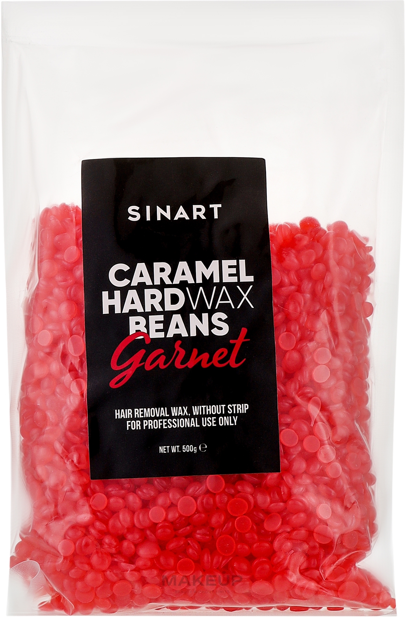 Воск для депиляции в гранулах - Sinart Caramel Hard Wax Pro Beans Garnet — фото 500g
