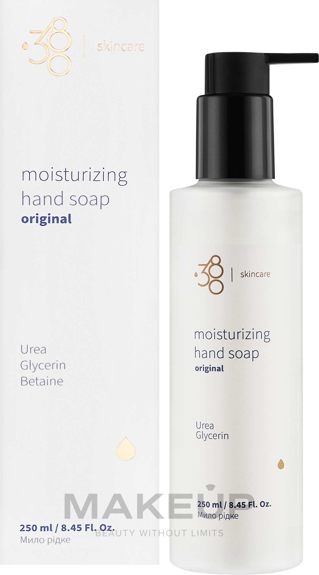 Рідке мило для рук - 380 Skincare Original Moisturizing Hand Soap — фото 250ml