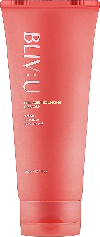 Пенка для умывания с коллагеном - Bliv:U Collagen Bouncing Cleanser — фото N1