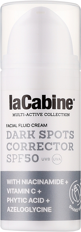 Флюїд-крем для обличчя "Коректор темних плям" SPF50 - La Cabine Dark Spots Corrector Facial Fluid Cream SPF50