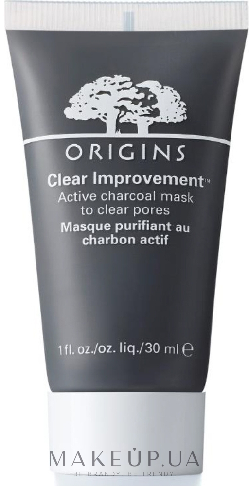Отшелушивающая маска с активированным углем - Origins Clear Improvement Active Charcoal Mask To Clear Pores — фото 30ml