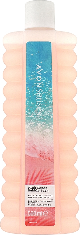Піна для ванни "Райські піски" - Avon Senses Pink Sands Bubble Bath Coconut Water & Dragon Fruit — фото N1
