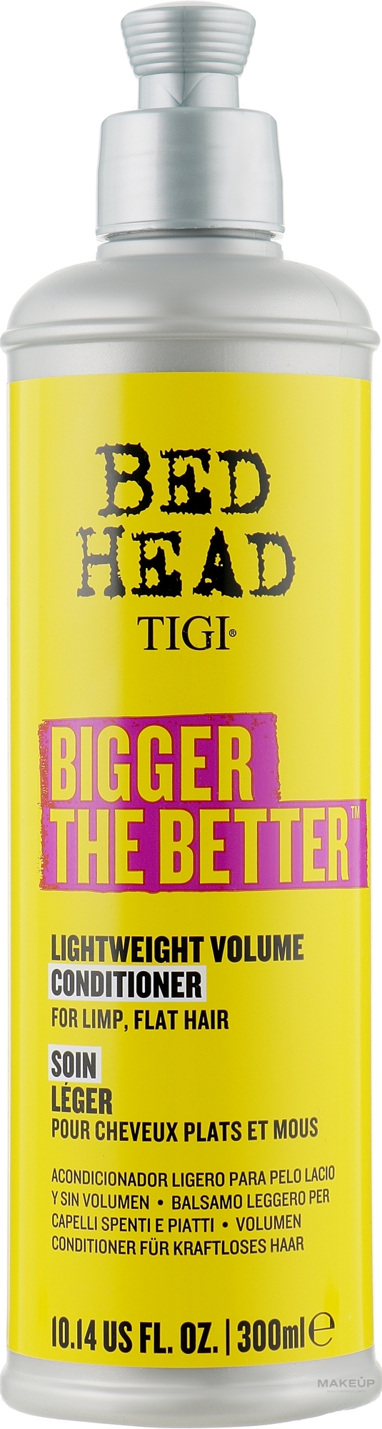 УЦЕНКА Кондиционер для придания объема - Tigi Bed Head Bigger The Better Lightweight Volume Conditioner * — фото 300ml