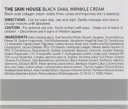 Живильний крем з колагеном і муцином чорного равлика - The Skin House Black Snail Wrinkle Cream — фото N3