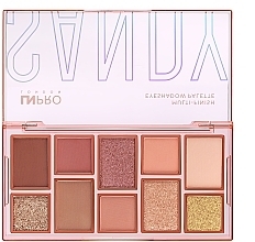 Палетка теней для век - LN Pro Multi-Finish Eyeshadow Pallette — фото N3