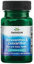 Харчова добавка "Астаксантин і зеаксантин" - Swanson — фото N1