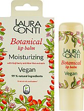 Парфумерія, косметика Зволожувальний бальзам для губ з ягодами годжі та алое вера - Laura Conti Botanical Vegan Moisturizing
