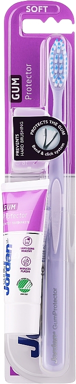 Набор - Jordan Clinic Gum Protector (toothpaste/18ml + toothbrush/1pc) — фото N1