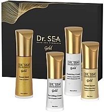 Набор - Dr.Sea Gift Gold Box Happy Skin (d/cr/50ml + mask/50ml + ser/30ml + eye/cr/30ml) — фото N1