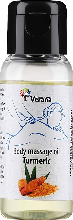 Массажное масло для тела "Turmeric" - Verana Body Massage Oil — фото N1