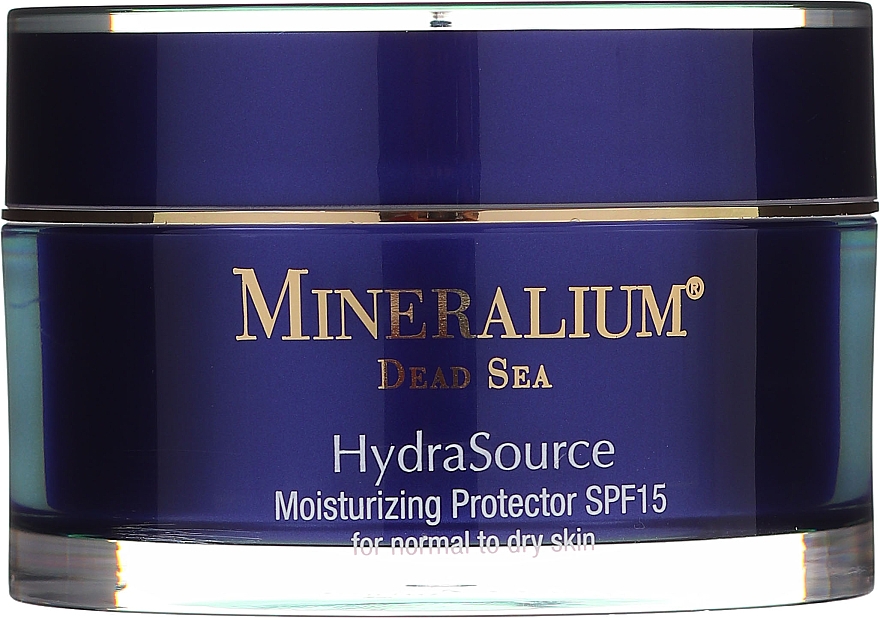 Зволожувальний захисний крем для нормальної й сухої шкіри - Mineralium Dead Sea Hydra Source Moisturizing Protector SPF15 — фото N1