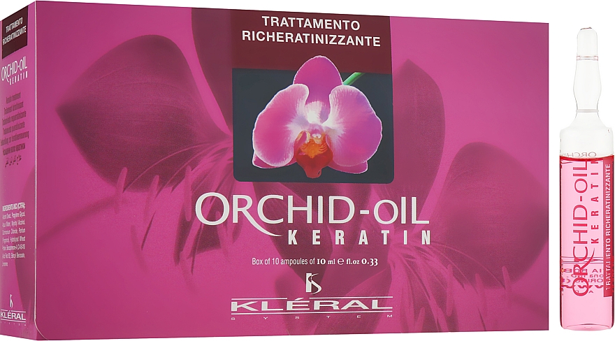 Ампули з маслом орхідеї для зміцнення і живлення волосся - Kleral System Orchid Oil Vials — фото N2