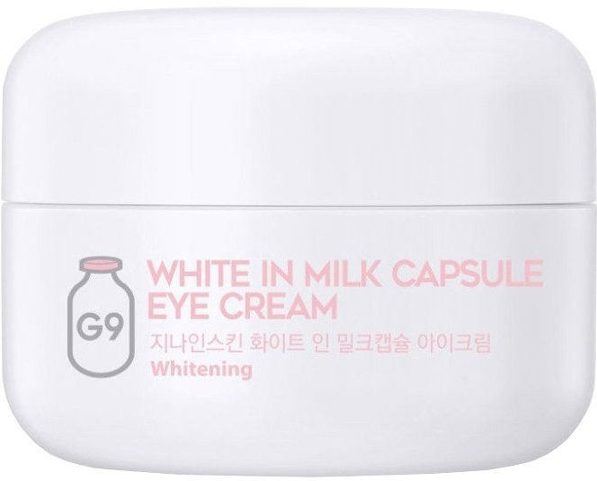 Крем для очей, освітлювальний, з молочними протеїнами - G9Skin White In Milk Capsule Eye Cream — фото N1