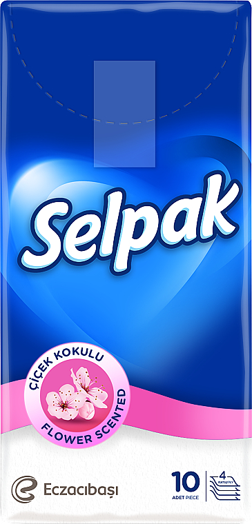 Платочки бумажные "Flower Scented" - Selpak