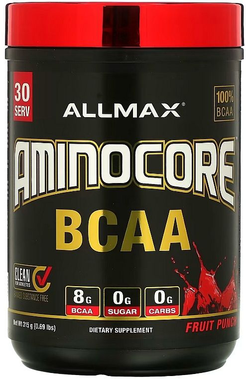 Аминокислоты + BCAA - AllMax Nutrition Aminocore BCAA Fruit Punch — фото N1
