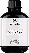 Духи, Парфюмерия, косметика База для ногтей - Alessandro International Pedi Base Silver Plus