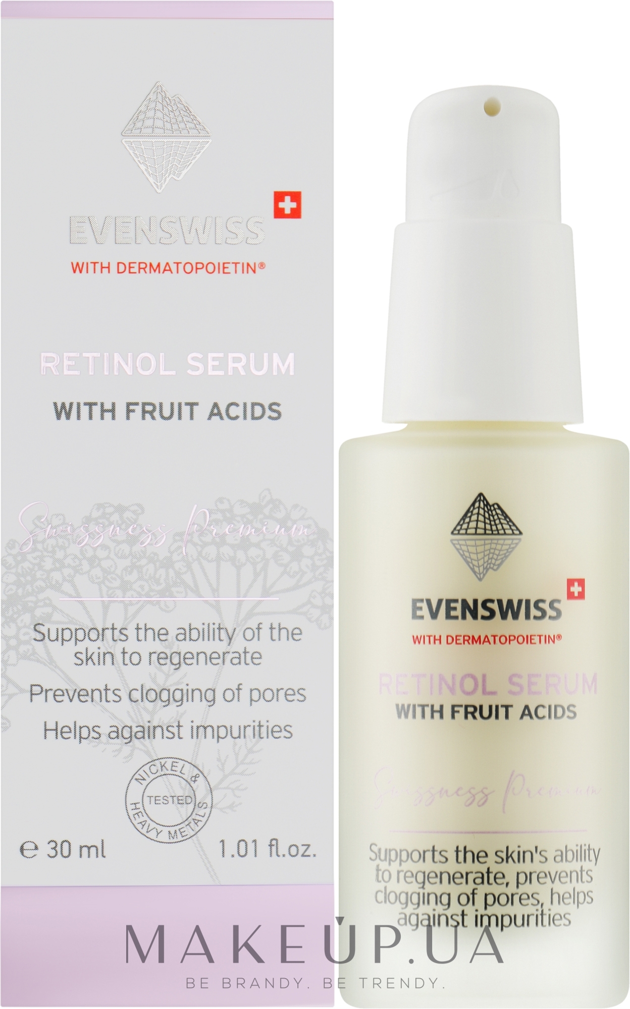 Сыворотка с ретинолом и фруктовыми кислотами - Evenswiss Retinol Serum With Fruit Acids — фото 30ml