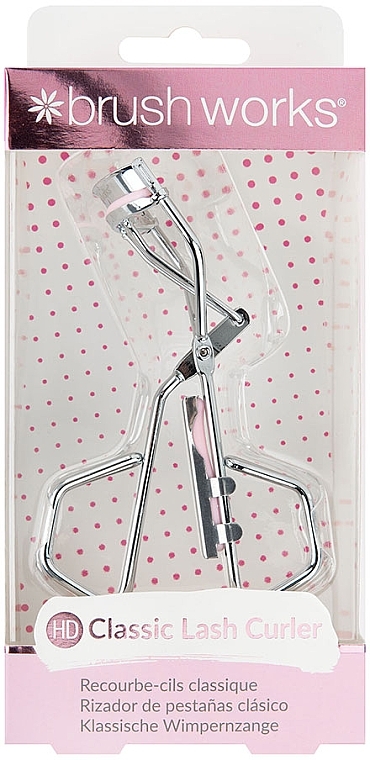 Щипцы для завивки ресниц, классические - Brushworks Classic Lash Curler Silver & Pink — фото N1