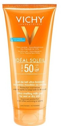 Сонцезахисний гель для тіла - Vichy Ideal Soleil Ultra-Melting Milk Gel SPF 50 — фото N1