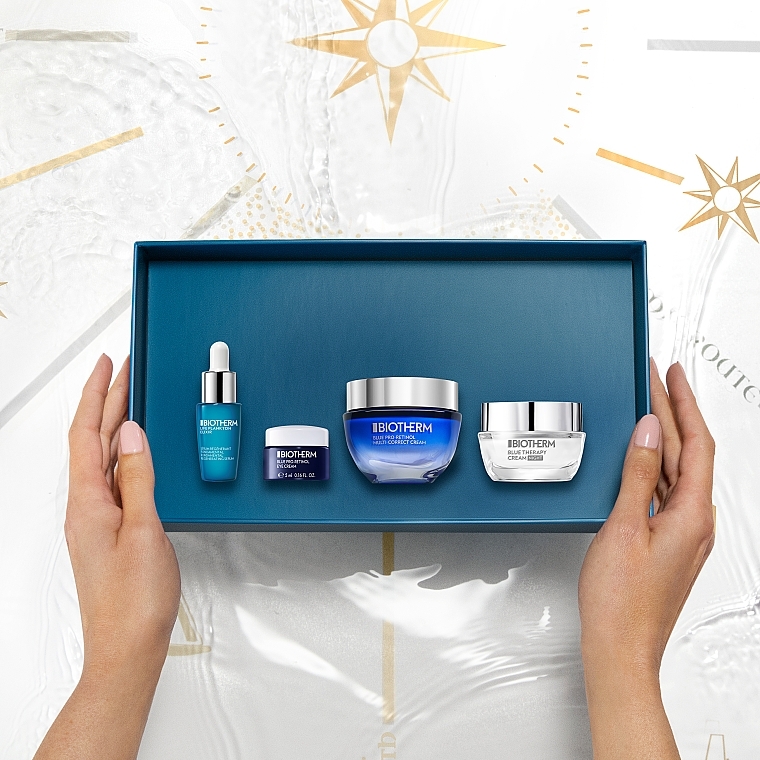 Набір - Biotherm Blue Pro-Retinol Set (cr/50ml + n/cr/15ml + serum/7ml + eye/cr/5ml) — фото N3