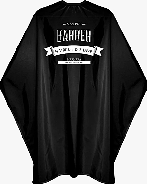 Накидка парикмахерская - Marmara Barber Cape Black Barber — фото N2