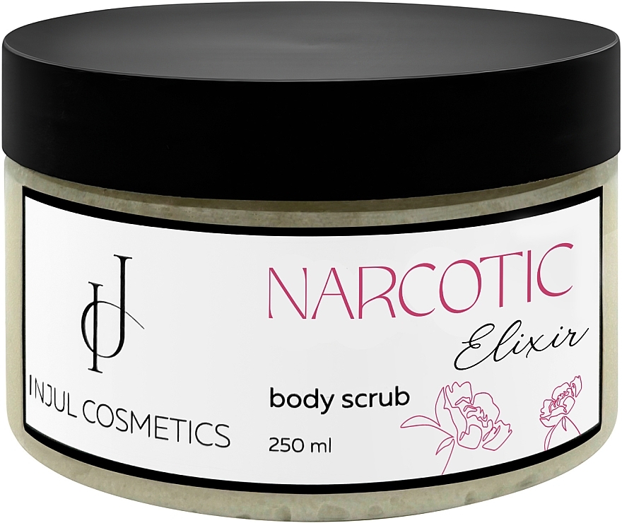 Парфюмированный сахарный скраб для тела - Injul Cosmetics Narcotic Elixir Body Scrub — фото N1