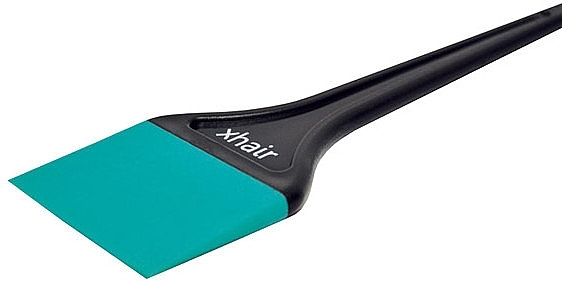 Кисточка для покраски волос силиконовая широкая, бирюзовая - Xhair  — фото N2