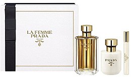 Духи, Парфюмерия, косметика Prada La Femme Prada - Набор (edp/100ml + b/lot/100ml + edp/mini/10ml)