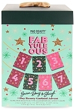 Набор, 7 продуктов - Mad Beauty FabYuleOus 7 Day Beauty Garland Advent Calendar — фото N2