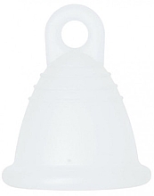 Парфумерія, косметика Менструальна чаша з петлею, розмір М, прозора - MeLuna Sport Shorty Menstrual Cup Ring