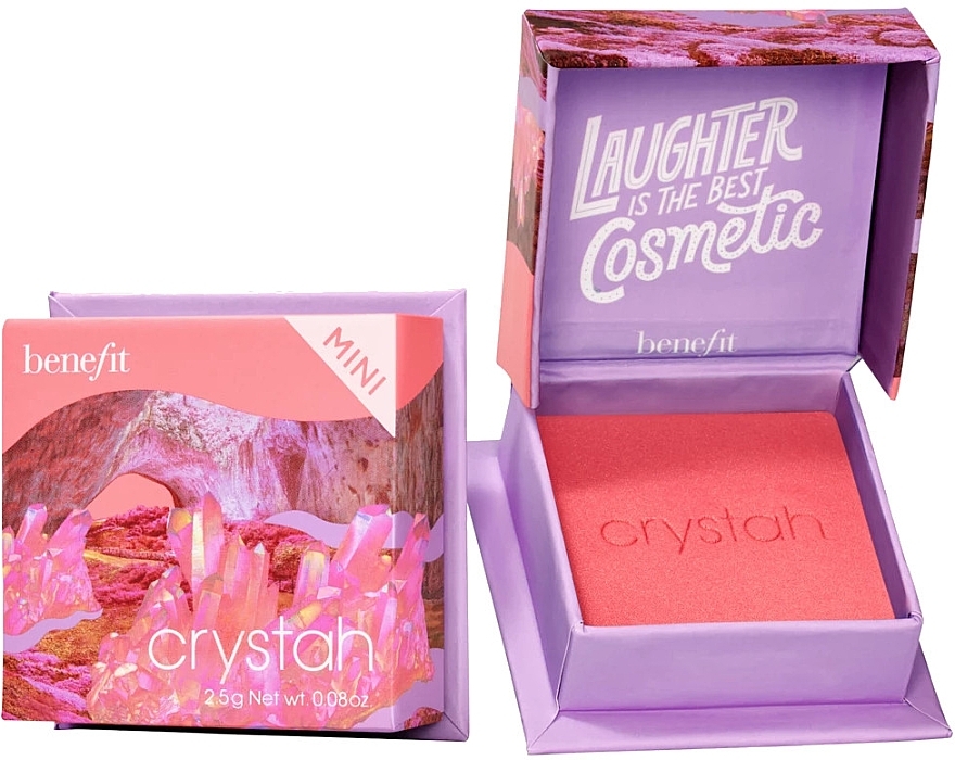 Рум'яна для обличчя - Benefit Crystah Mini Blush — фото N1