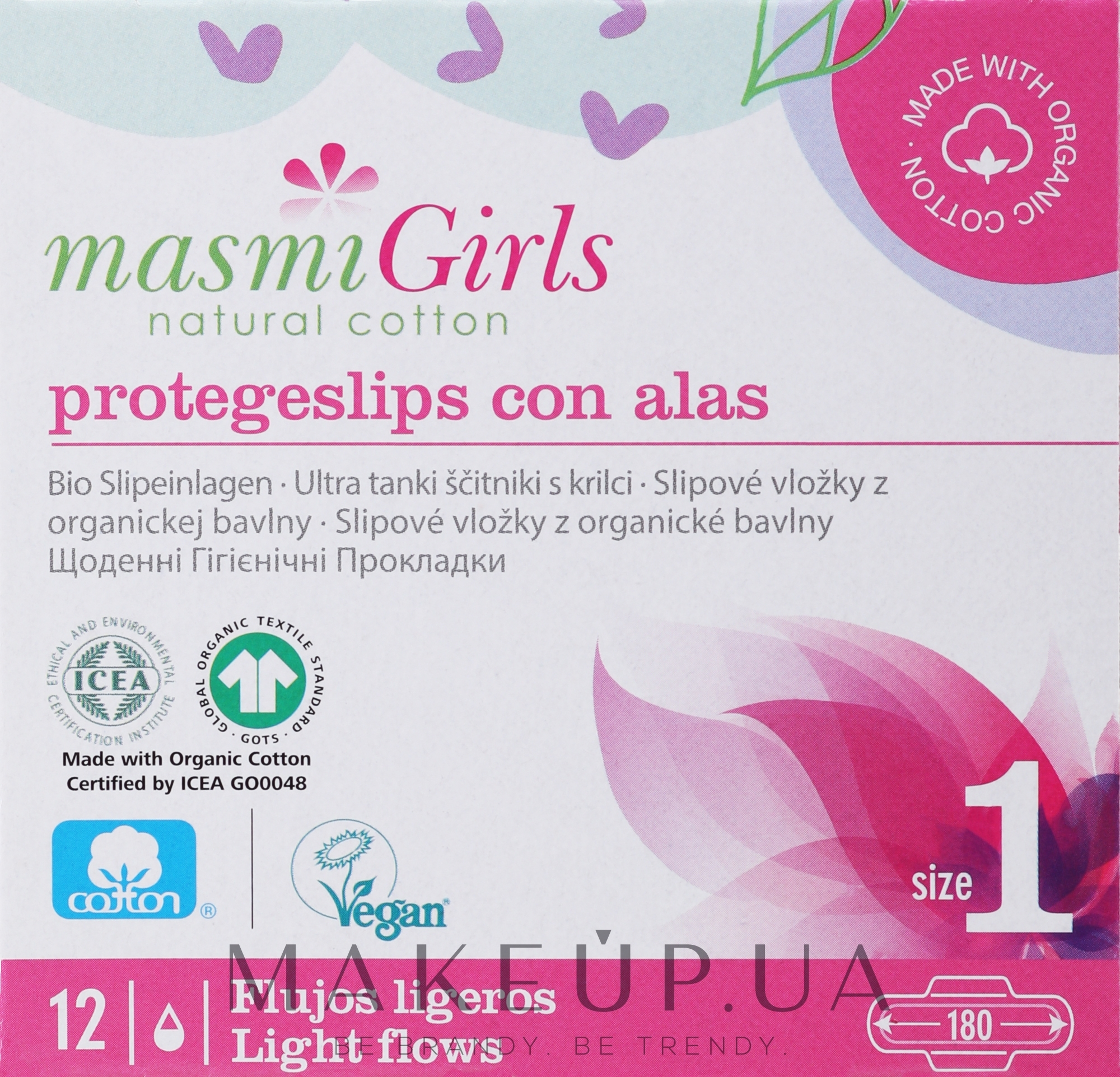 Прокладки ультратонкі гігієнічні для підлітків Girl, 12 шт - Masmi — фото 12шт