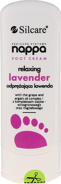 Крем для ніг розслаблювальний з лавандою - Silcare Nappa Foot Cream Relaxing Lavender — фото N1