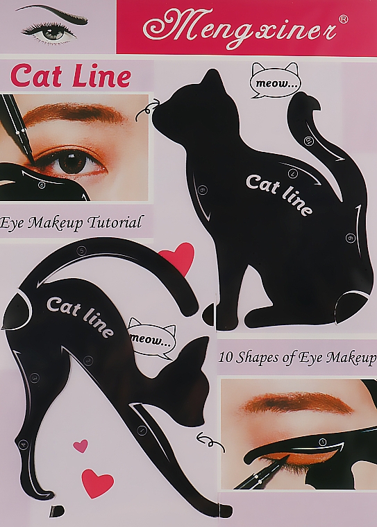 Трафарет для макіяжу очей "Кішка" - Omkara