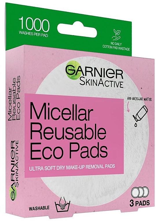Мицеллярные многоразовые эко-пэды - Garnier Micellar Reusable Eco Pads — фото N3